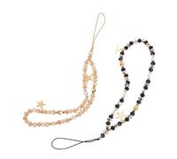 GRADENEVE Cinturino da Polso per Cellulare Strass 2 Pezzi Cordino Antiscivolo Ciondolo a Stella Catena Leggera e Resistente per Telefono Accessorio Elegante per Uso Quotidiano e Mani