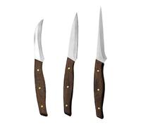 GRADENEVE Coltelli Intaglio Frutta Professionali con Manico in Legno Acciaio Resistente e Lama Affilata per Cucina Utensili Pratici per Decorazioni e Taglio Melone Anguria e Verdure