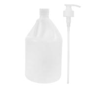 GRADENEVE Contenitore Portabile in Plastica Bianco da 4l con Pompa e Coperchio, Resistente Hdpe per per On-the- Campeggio