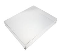 GRADENEVE Copertura protettiva trasparente in acrilico per vinyl record player, coperchio rettangolare antipolvere per giradischi, visibilità cristallina, per home audio setups,