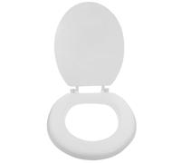 GRADENEVE Copriwater in Schiuma Spesso Design Classico, Sedile Wc Morbido Bianco Resistente e Facile da Pulire per Bagno Vintage e Anziani
