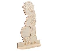 GRADENEVE Cornice in Legno Supporto da Scrivania Delicato per Ragazzo Ragazza per Ricordi Nascita e Personalizzato per Mamme