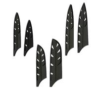 GRADENEVE Custodia Coltelli da Cucina 10 Pezzi in Plastico Nero Guaina Protettiva per Cutter e Coltelli, Resistente come Regalo la Casa