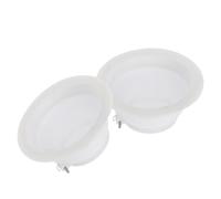 GRADENEVE Dispositivo Antiodore per Wc a Terra 2 Pezzi in Gomma Bianca con Design Facile da Installare per Prevenire i Cattivi Odori nel Bagno