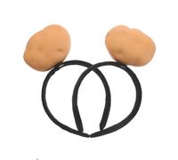 GRADENEVE Fasce per Chioma a Forma di Patata Fascia Comoda 2 Pezzi, Accessori Chioma Creativi e Leggeri in Poliestere per Spa e Feste di Compleanno