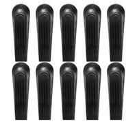 GRADENEVE Fermaporta a Cuneo per Pavimento in Plastica Pp Nero, Set 15 Pezzi Antiscivolo e Resistenti per Casa e Bagno, Sicurezza e Protezione da Porte Che Sbattono