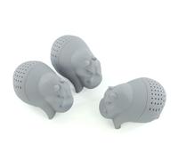 GRADENEVE Infusore Facile Silicone di e a Ippopotamo Tè Fessure per Forma Finì da Pulire Cucina e Amanti del Tè Sfuso