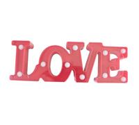 GRADENEVE Insegna Luminosa Love LED Decorativa da Tavolo Rossa, Lampada D'atmosfera per Camera da Letto e Soggiorno, Decorazione Romantica la Festa degli Innamorati