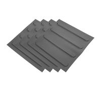 GRADENEVE Mattoni Ciechi Stradali in Pvc Gomma 30x30 Cm Grigio a Strisce, Pannelli Multifunzionali per Marciapiedi Impermeabili, Adesivi per Pavimenti da Esterno 4 Pezzi per Percorsi Non