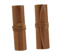 GRADENEVE Pen Pouch Holder Pelle Vintage Astuccio Per Penne Design Retrò Per Università e Ufficio Per Penne Stilografiche e Sfera Follia