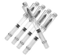 GRADENEVE Penna a Sfera Ricaricabile Design Ergonomico in Plastica Punta Fine 0,5mm 5 Pezzi a Pistone per Scrivere Scorrevolezza, per Ufficio e Journaling