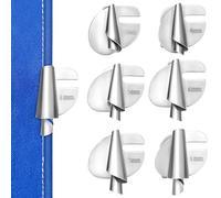 GRADENEVE Piedini per Orlo Arrotolato Resistenti e Stabili Set 6 in Acciaio Argento Forma Elicoidale Compatibilità Ampia per Macchine da Cucire