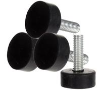 GRADENEVE Piedini Regolabili in Gomma e Ferro 4 Pezzi Vite M8 X 25 Mm, Livellatori Antivibranti Antiscivolo per Mobili, Tavoli e Banchi da Lavoro, Supporti Resistenti per Arredamento