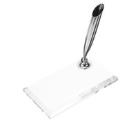 GRADENEVE Portapenne Decorativo Acrilico con Base Stabile per Inchiostro e Penne Calamaio per Ufficio Scuola e Studio Supporto Singolo per Quill Pen e Penne da Scrittura