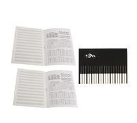 GRADENEVE Quaderno Pentagrammato per Musica 3 Pezzi, Carta Nera, Pagine Staccabili Riutilizzabili, per Principianti Chitarra e Pianoforte, Uso All'aperto