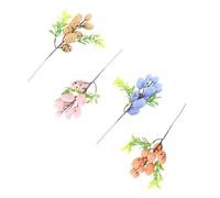 GRADENEVE Ramo Decorativo Pasquale Uova Colorate a Pois, 4 Pezzi di Rami Artificiali per Decorazioni di Pasqua e Feste, Accessori per Composizioni Floreali e Decorazioni da Tavolo