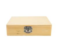 GRADENEVE Scatola di Legno per 25 Vetrini, Contenitore per Diapositive da Microscopio, Accessorio per Laboratorio e Strumenti Didattici
