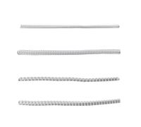 GRADENEVE Set 4 Pezzi Regolatori Anello Invisibili in Silicone Bianco, Morbidi e Regolabili Linee Spesse e Sottili, per Donna e Uomo