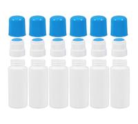 GRADENEVE Set 6 Flaconi da 30 Ml Applicatore in Spugna per Liquidi Esterni, Flaconi Riutilizzabili di Perdite, Contenitori Portatili per Stoccaggio e Distribuzione di Cosmetici