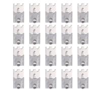 GRADENEVE Set da 20 Pezzi di Ganci Supporto Mensola in Acciaio Inossidabile Argento per Frigorifero Capacità di Carico Elevata senza Sbavature, Accessori per Frigorifero e Forno