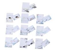 GRADENEVE Set da Cancelleria 10 Pezzi Buste e Carta Decorata in Stile Pittura Cinese per Scrivere Lettere, Carta per Scrittura Morbida ed Espressione Emotiva