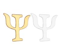 GRADENEVE Spille Resistenti 2 Pezzi Spilla Lettera Greca Psi Psicologia in Lega Stile Retrò per Giacche e Accessori Moda Femminile