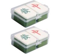 GRADENEVE Spugnette Cipria per Trucco 4 Pezzi Forma Mahjong in Poliuretano Verde, Portatili e Dettagli Delicati, per Polvere Fissante e Applicazione in Viaggio