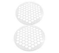 GRADENEVE Stampo per Ravioli Comodo e Veloce, Lavabile in Lavastoviglie 2 Pezzi 61 Fori in Plastica Pp Bianco per Uso Domestico e Amici