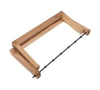 GRADENEVE Supporto in Legno Marrone per Piante da Interno con Base Solida e Fessure Precise, Elegante Stazione di Propagazione per Composizioni Floreali Artificiali e Piante Aeree