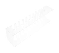 GRADENEVE Supporto Telefono Multi-Slot Acrilico 10 Posti Ricarica, Organizer da Scrivania Trasparente per Ufficio e spositore Multi-Dispositivo per Gestione e Magazzinaggio