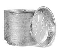 GRADENEVE Teglie Rotonde Usa e Getta 100 in Alluminio Resistente al per Friggitrice per Feste e Compleanni