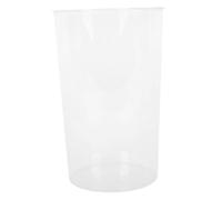 GRADENEVE Vaso Trasparente per Fiori in Plastica Pet Secchio Anticaduta Resistente per Piante e Composizioni Decorazione Contemporanea per Casa e Ufficio Vaso Cilindrico Trasparente di