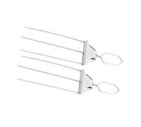 Gradi professionali Griglie a 3 punte Spiedini Robuste forchette per barbecue in acciaio antiruggine Ideali per cucinare all ' aperto e set da campeggio per girarrosto