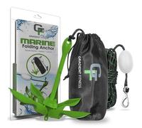Gradient Fitness Ancora Marina, Ancora Pieghevole da 3,5 libbre, Kit di Ancoraggio per Kayak a Rampino Anche per Canoe, Tavole da Paddle (SUP), Ancora per Jet Ski (3,5 libbre)