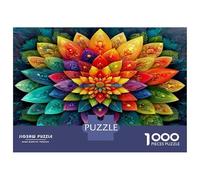 Gradient Floral Mandala 1000-pezzi Puzzle Smooth Vibrant Hues - Cartone Riciclato & Puzzle Per Adulti 52x38cm/1000pcs Regalo Perfetto