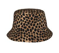 Gradient Leopard Print Unisex Cappello da Sole Protezione UV Bucket Hat Classico Cappelli A Secchiello per Caccia Trekking Ciclismo Viaggi