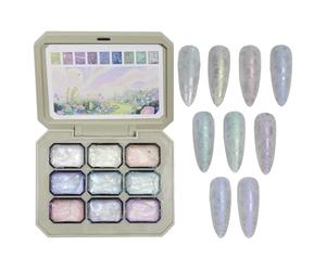 Gradient Painting Gel - Design Tools | Wedding Manicure Gel, Professional Nail Gels, Beginner Nailss Gel Kit | Create Stunning Nails Art With This 9-color Patting Gelss Palette, Ideal For Gr