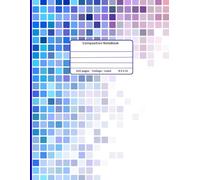 Gradient Pixel Mosaic Composition Notebook Large Size: Colorful Pixel Art Design | College Ruled 8.5"x 11" | 120 Pages | Perfect for School, Writing, ... Tees Students Mom Dad Teachers And Everyone