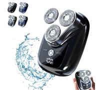 Gradient Space Stone Gradient Mini Shaver | Mini Shaver Portable Electric Shaver | Pocket Size Washable Electric Razor Shaver,Waterproof Rechargeable USB Shaver for Home Car Travel (Black)