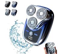 Gradient Space Stone Gradient Mini Shaver | Mini Shaver Portable Electric Shaver | Pocket Size Washable Electric Razor Shaver,Waterproof Rechargeable USB Shaver for Home Car Travel (Gradient Blue)