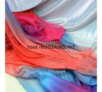 Gradiente Chiffon Tessuto Arcobaleno Danza Costume Fase Fai da Te Abiti Morbido