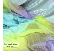 Gradiente Chiffon Tessuto Arcobaleno Danza Costume Fase Fai da Te Abiti Morbido