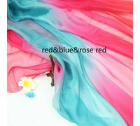 Gradiente Chiffon Tessuto Arcobaleno Danza Costume Fase Fai da Te Abiti Morbido
