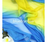 Gradiente Chiffon Tessuto Arcobaleno Danza Costume Fase Fai da Te Abiti Morbido