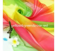 Gradiente Chiffon Tessuto Arcobaleno Danza Costume Fase Fai da Te Abiti Morbido