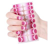 Gradiente Gel Unghie Adesivi Francese Suggerimenti Strisce Politiche Manicure Lucido Avvolgere Suggerimenti Francesi Gel Unghie Selff Decorazione Arte Adesiva