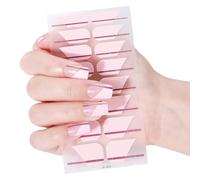 Gradiente Gel Unghie Adesivi Francese Suggerimenti Strisce Politiche Manicure Lucido Avvolgere Suggerimenti Francesi Gel Unghie Selff Decorazione Arte Adesiva