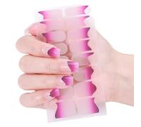 Gradiente Gel Unghie Adesivi Francese Suggerimenti Strisce Politiche Manicure Lucido Avvolgere Suggerimenti Francesi Gel Unghie Selff Decorazione Arte Adesiva