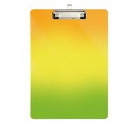 Gradiente Giallo Verde Personalizzato Appunti Foro Standard per Calcio Softball Coaching Dimensione 9 x 12