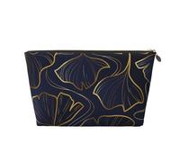 Gradiente Lineare Dorato Con Foglie Di Ginkgo Biloba, Borsa per il trucco Borsa per cosmetici Borsa da toilette da viaggio portatile Borsa da toilette